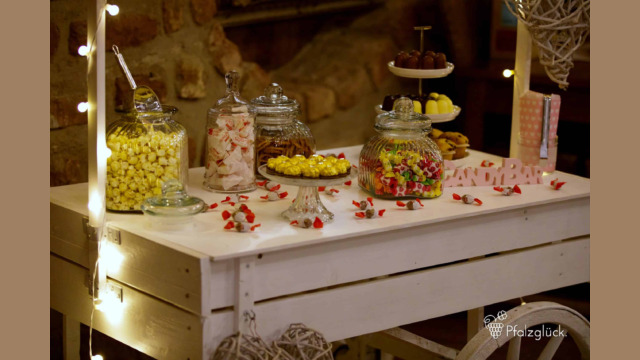 Candybar mit vielen Süßigkeiten
